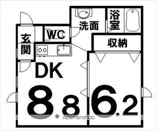 EAST AOYAMA(イーストアオヤマ)【1階】の間取り